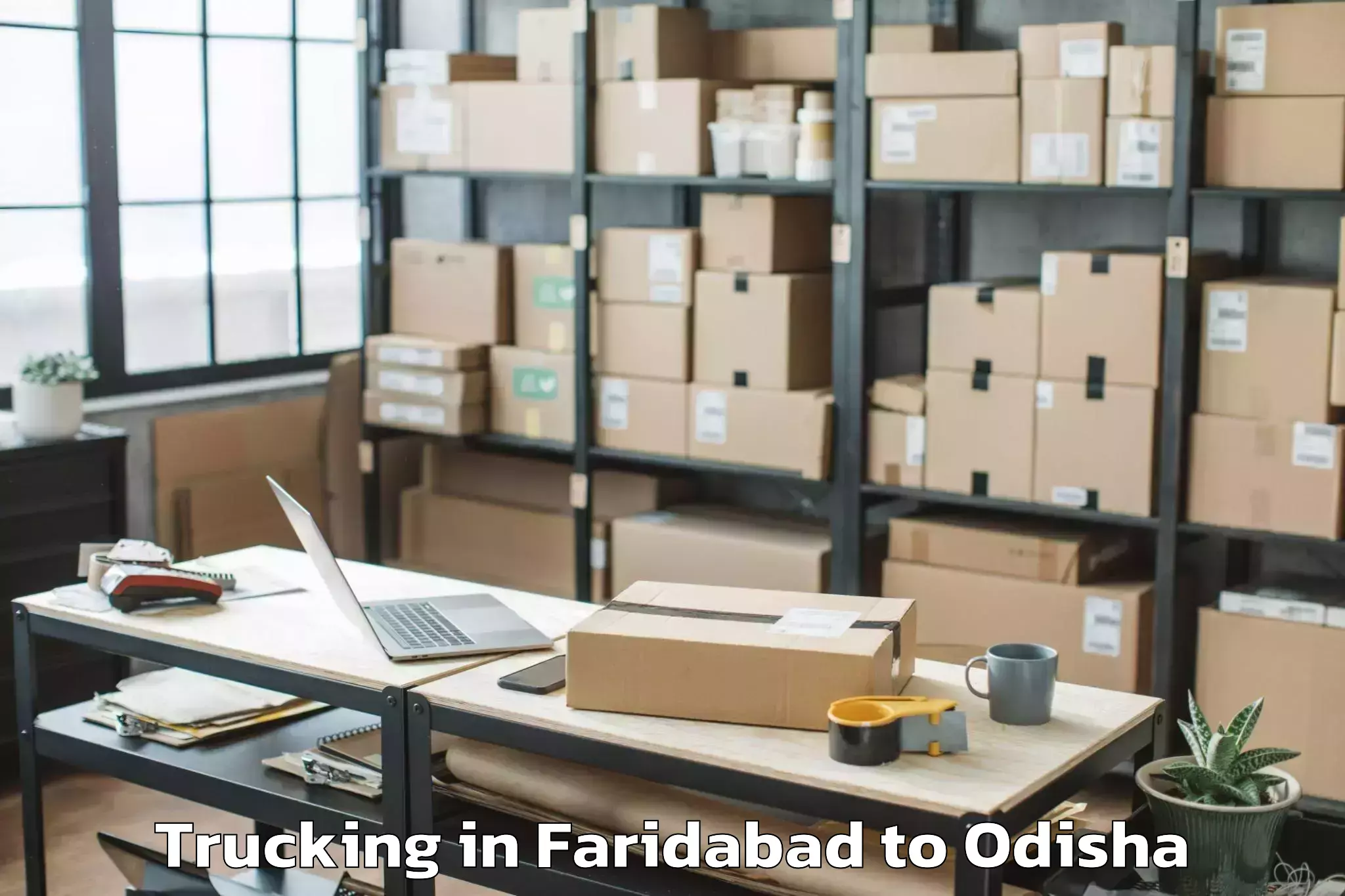 Easy Faridabad to Banaharapali Trucking Booking